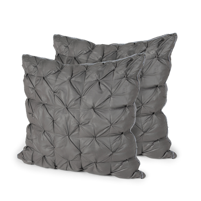 2er Set mit schwarzen Kopfkissen