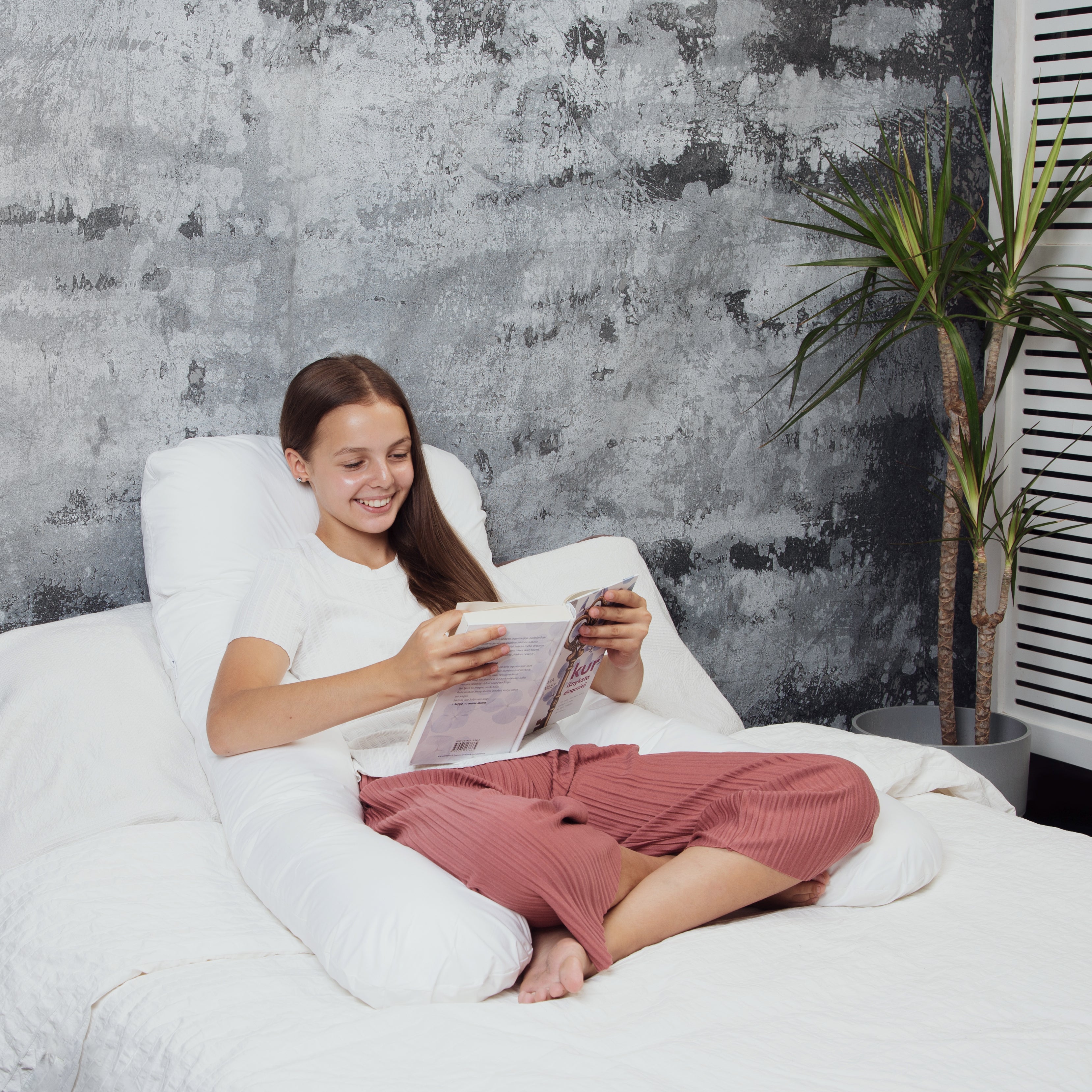 U-Form Seitenschläferkissen – Multifunktions-Kissen