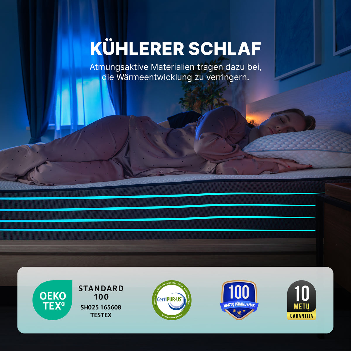 Matelas Premium à 7 zones de confort