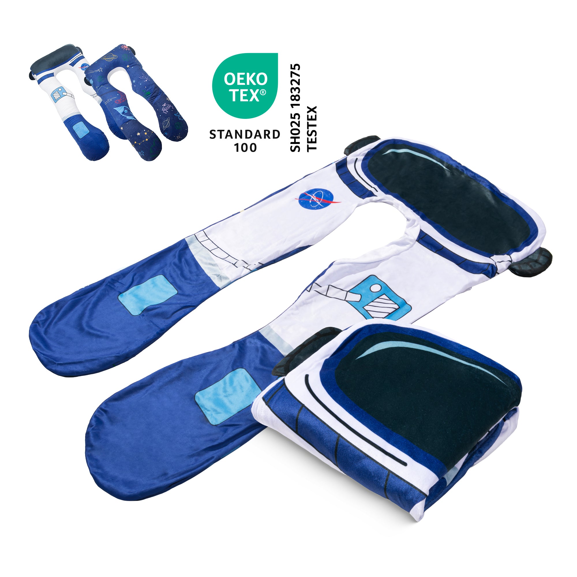 Ersatzbezug für Kinderkissen - Mikroplüsch (Astronaut)