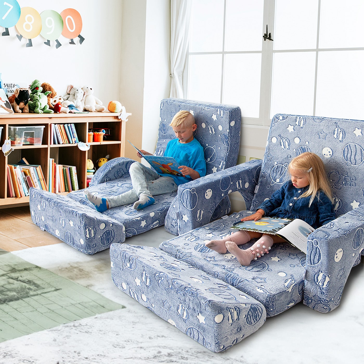 Spielcouch-Sofa für Kinder – 10-teiliges Set für Schlaf- und Spielbereich - KomfortKissen.de