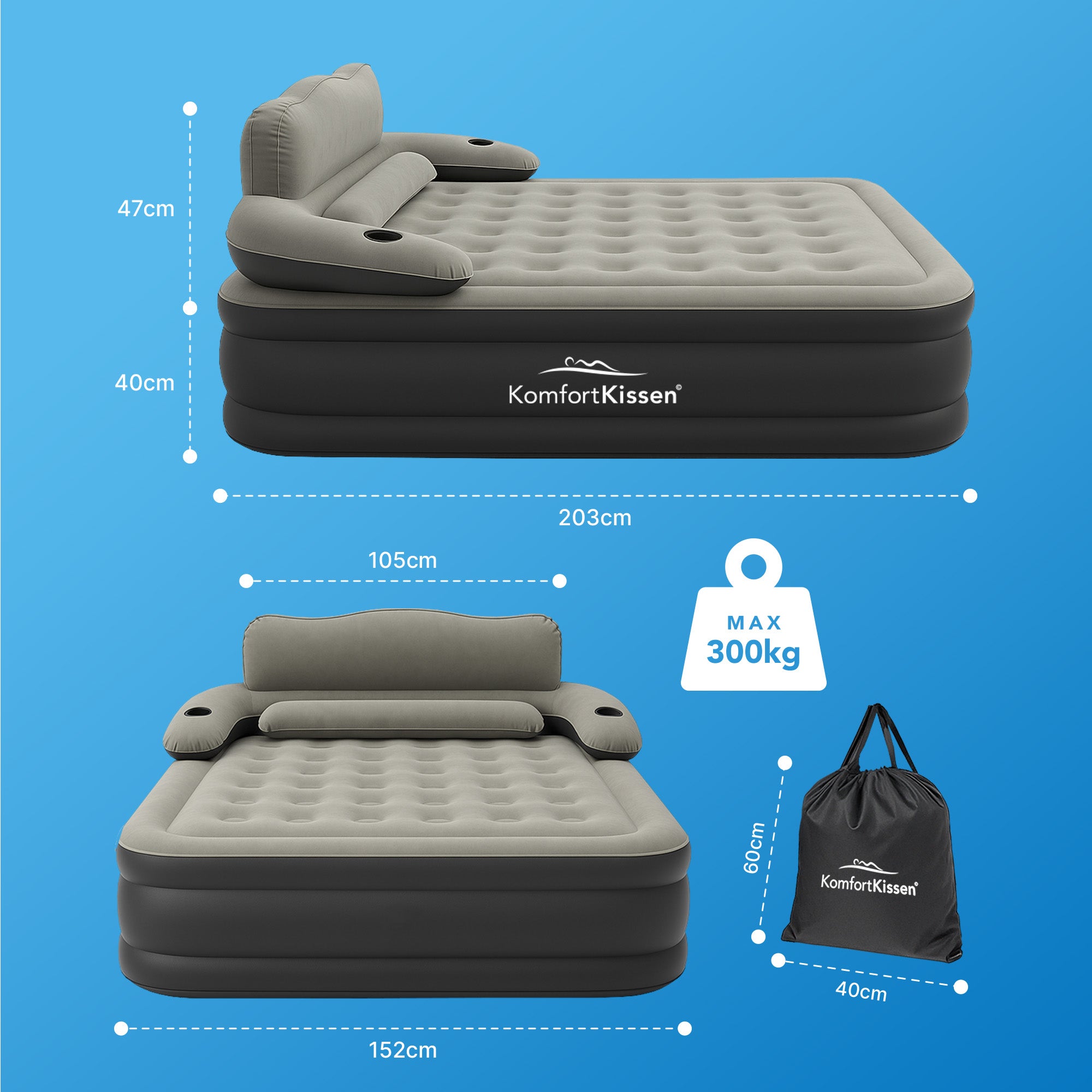 3-in-1-Premium-Luftmatratze