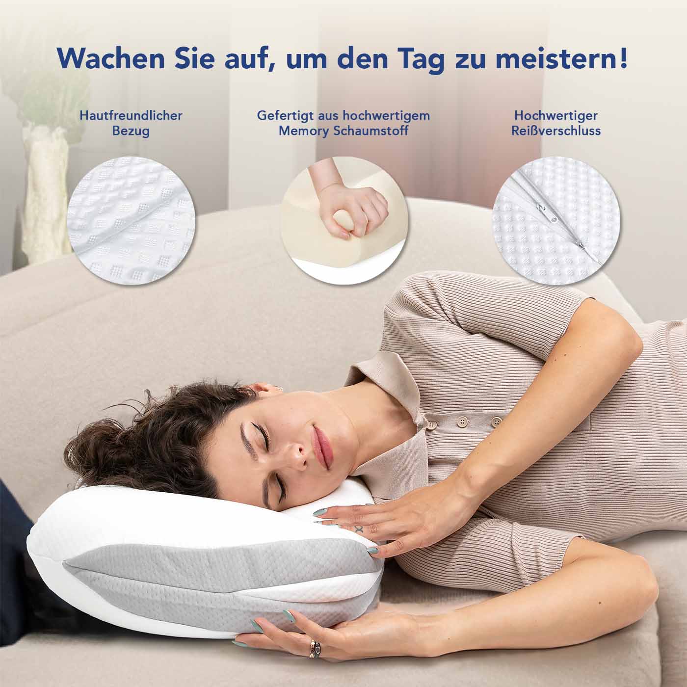 Wolken-Tiefschlaf-Kissen - KomfortKissen.de