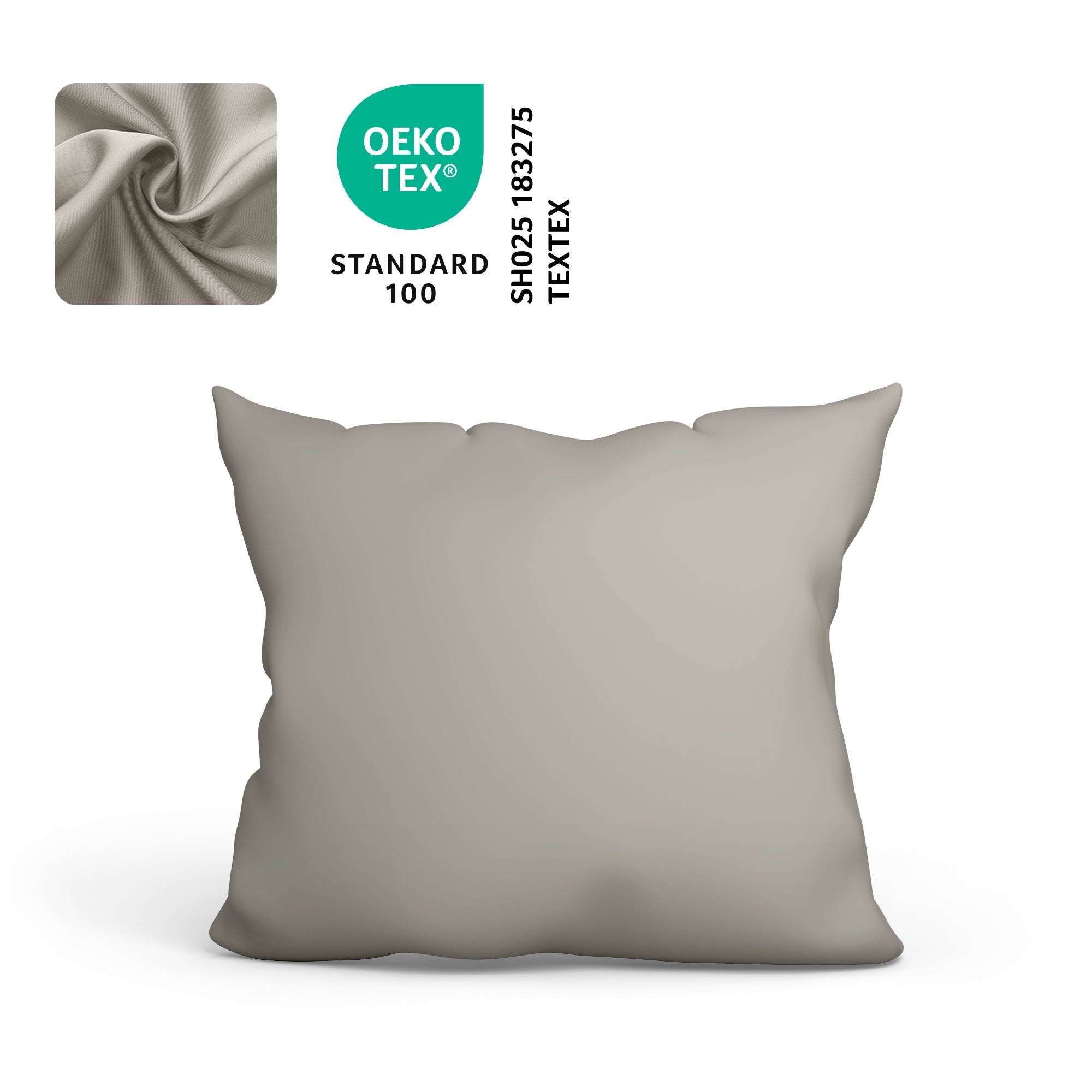 Kopfkissenbezug Baumwolle – 70x50 & 80x80 cm – OEKO-TEX zertifiziert