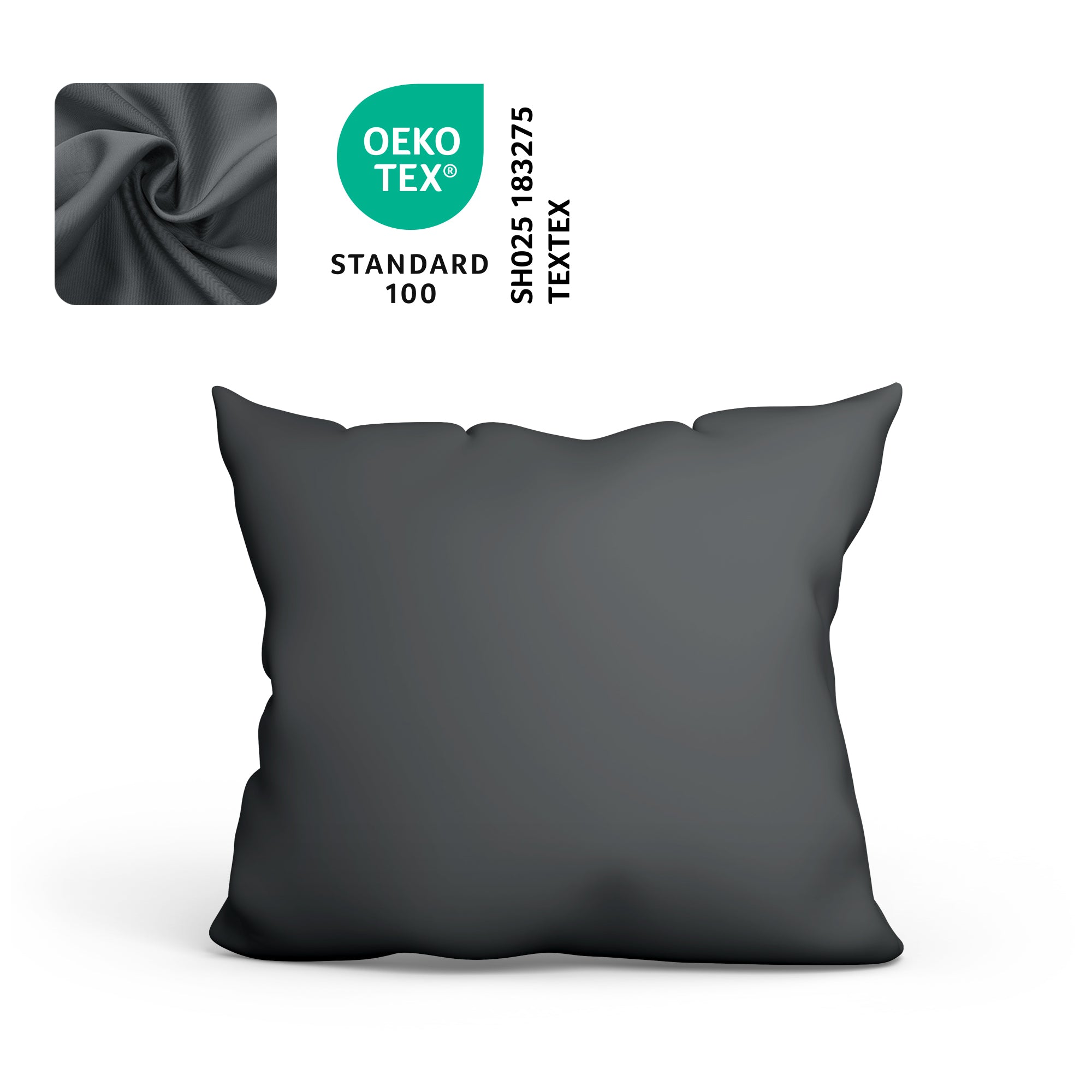 Kopfkissenbezug Baumwolle – 70x50 & 80x80 cm – OEKO-TEX zertifiziert