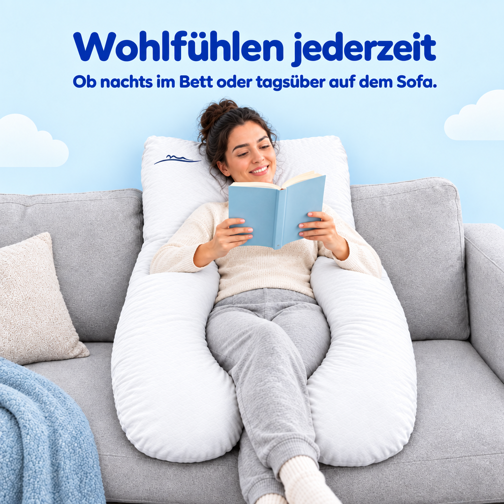 Wohlfühlen jederzeit – ob nachts im Bett oder tagsüber auf dem Sofa – Weiß Blume Rosa Wolken Schwarz Hawaii Aroma Flamingo Beige Hellblau Khaki Walnuss Pfirsich Himmelblau Braun Dunkelgrau Grün