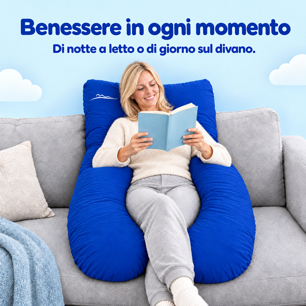 Benessere in ogni momento – di notte a letto o di giorno sul divano – Blau (Blue)