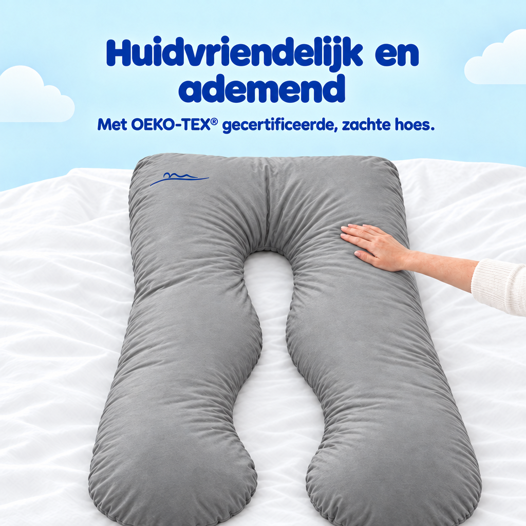 Huidvriendelijk en ademend – met OEKO-TEX gecertificeerde, zachte hoes – Grau (Grey)