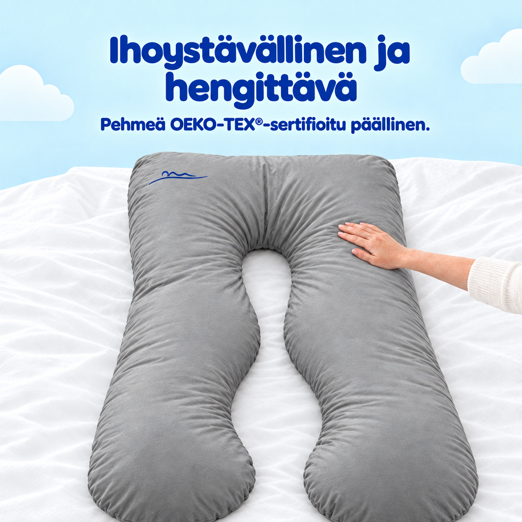 Ihoystävällinen ja hengittävä – pehmeä OEKO-TEX-sertifioitu päällinen – Grau (Grey)
