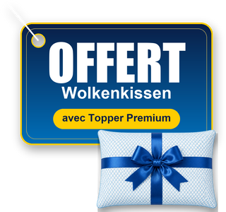 Wolkenkissen offert avec le surmatelas Premium – dès 139 €