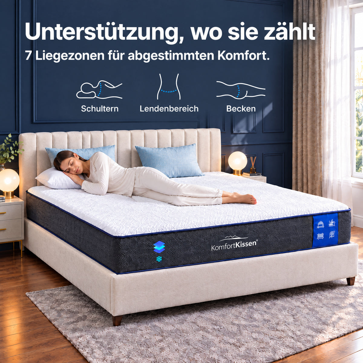 Premium-7-Zonen-Komfort Matratze