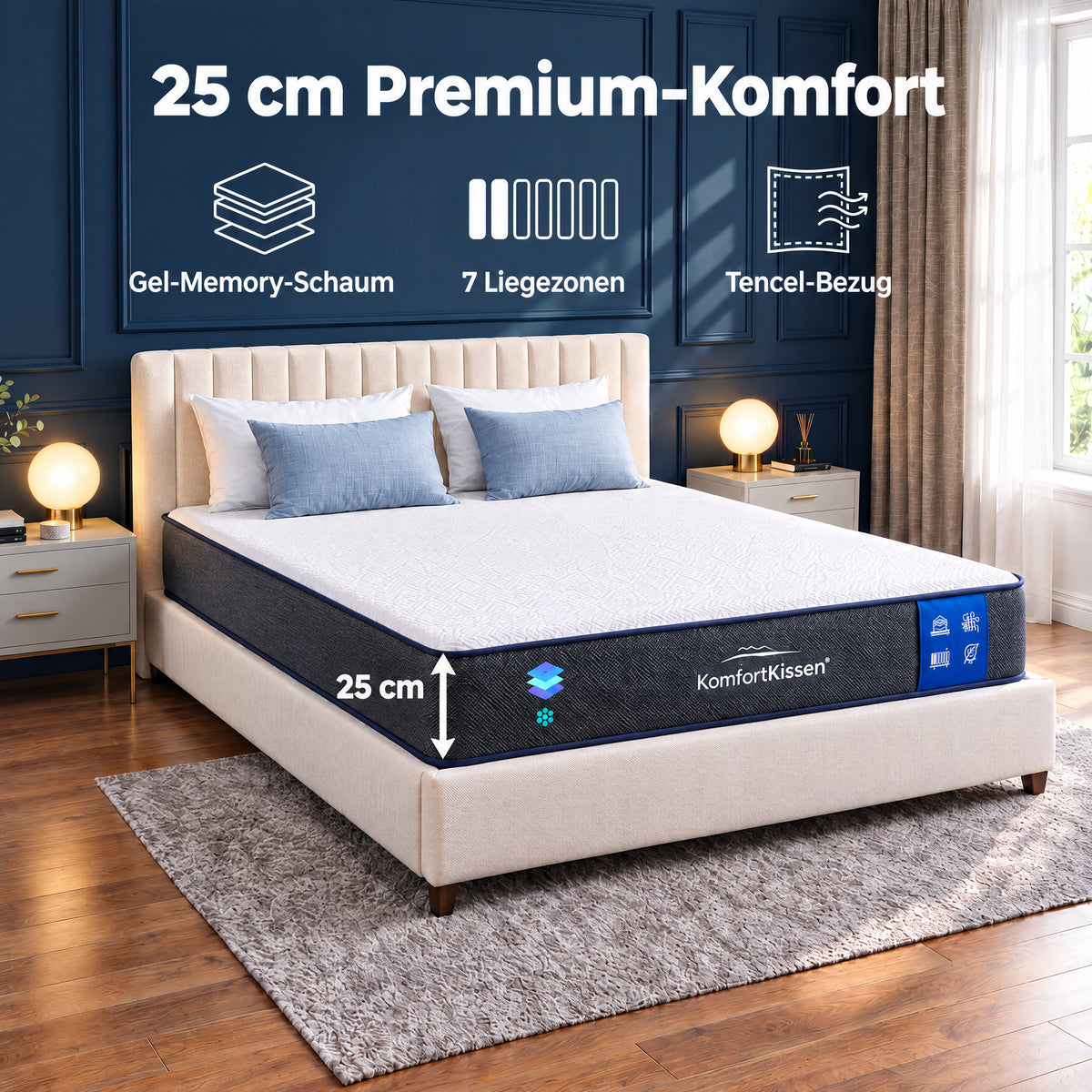 Premium-7-Zonen-Komfort Matratze