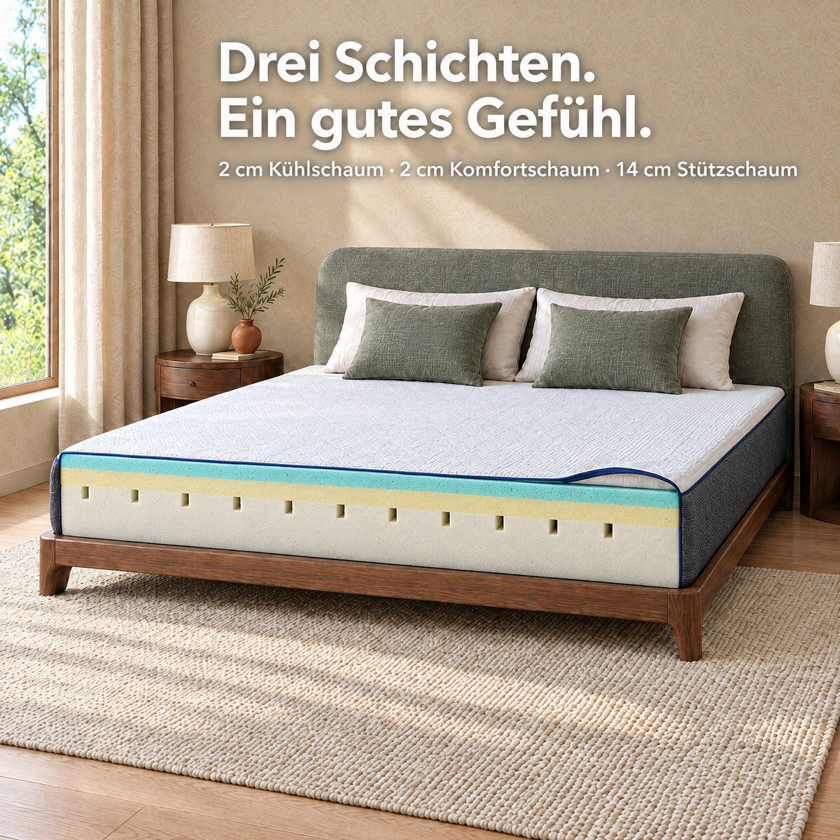 Matratze – Kühlend und atmungsaktiv