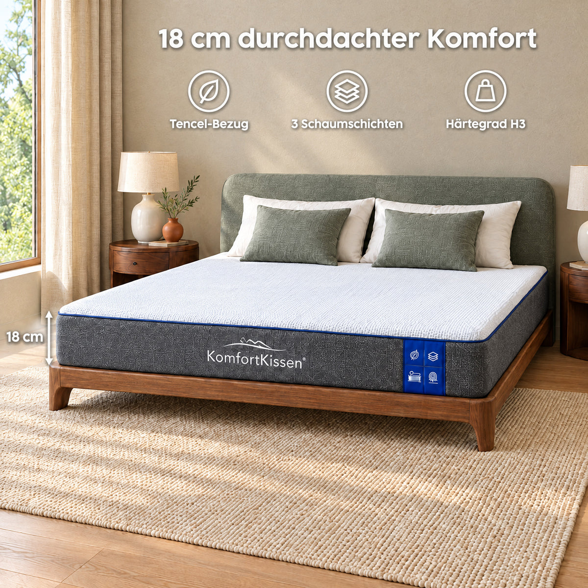 Matratze – Kühlend und atmungsaktiv