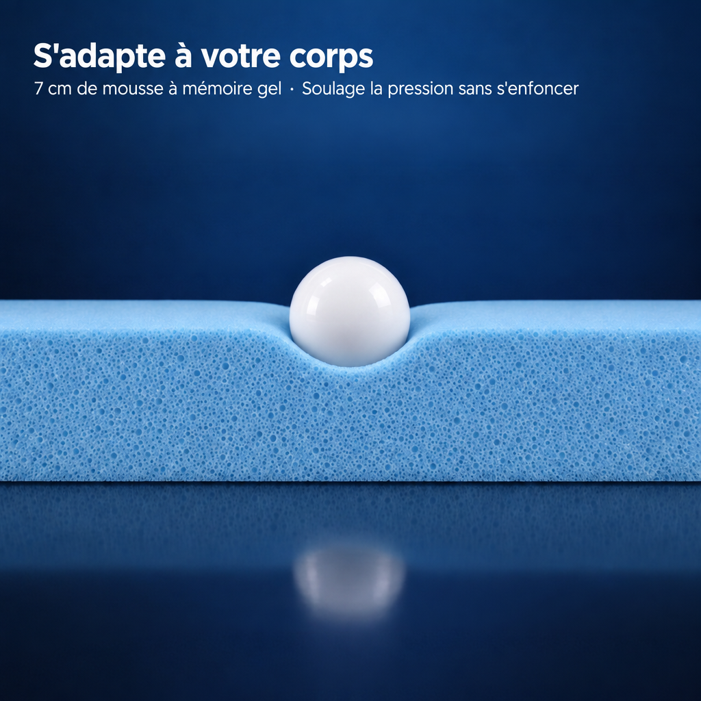 Surmatelas Premium Komfort – soulagement de la pression