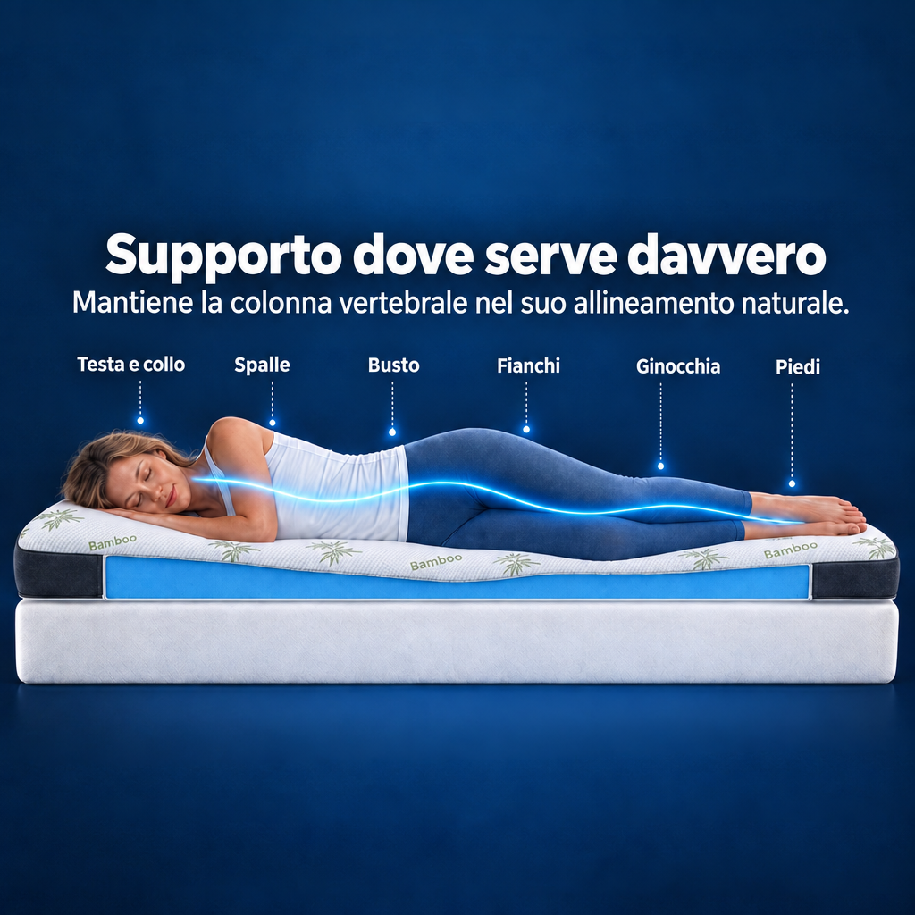 Topper Premium Komfort – supporto ergonomico
