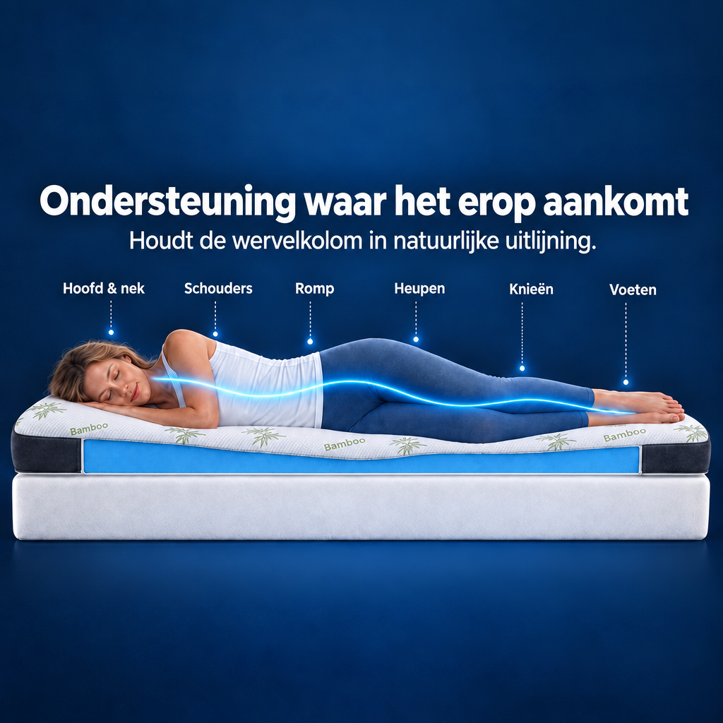 Premium Komfort Topper – ergonomische ondersteuning
