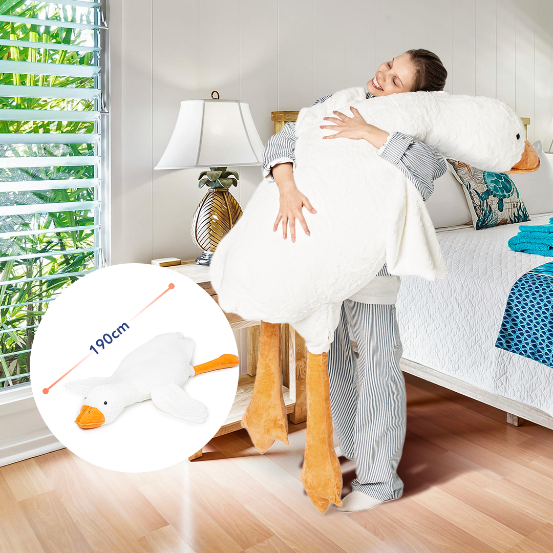 Gänse-Plüschtier - 190 cm - KomfortKissen.de