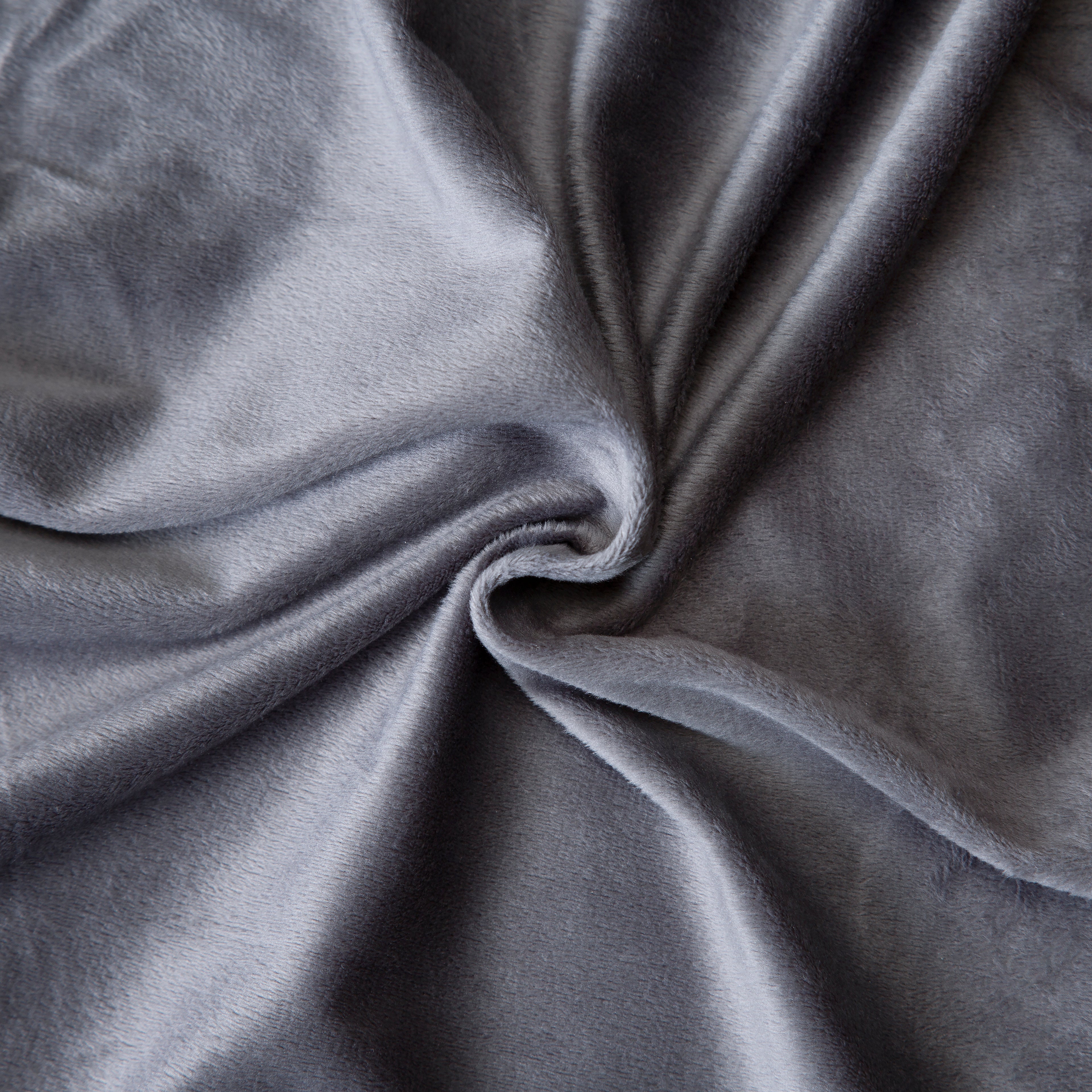 Ersatzbezug - Mikroplüsch (Dunkelgrau) - KomfortKissen.de